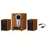 NNETM Wooden Subwoofer Stereo System with USB