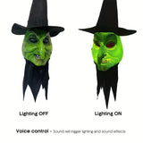 NNETM 3D Halloween Witch Mask Lantern Hanging Decoration