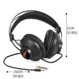 NNETM Wired Studio Monitor Headphones for Recording