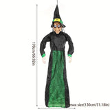 NNETM Voice-Activated Hanging Ghost Prop with Sound and Light