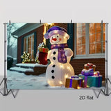 NNETM 2D Inflatable Snowman Decoration