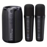 NNETM Wireless Speaker with Dual Karaoke Microphones