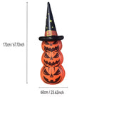 NNETM Glow-in-the-Dark Inflatable Pumpkin Scarecrow Decoration