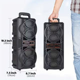 NNETM 3000W Portable Wireless Speaker with Dual Subwoofers