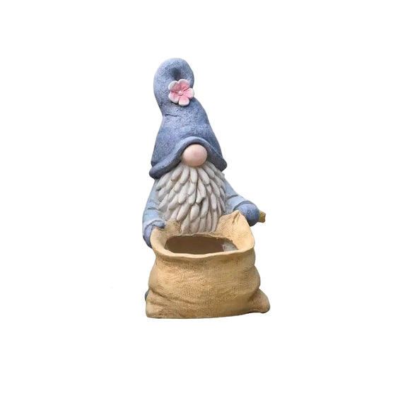 NNETM Gnome Garden Statue Planter with Drainage Hole