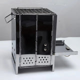 NNETM Folding Grill Mini BBQ Firewood Stove