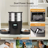 NNETM 4.5L Stainless Steel Smart Automatic Pet Feeder