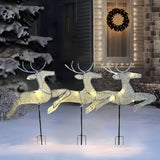NNETM 3-in-1 Christmas Reindeer Outdoor Decoration