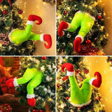 NNETM Plush Elf Leg Decoration Christmas Tree Ornament