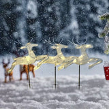 NNETM 3-in-1 Christmas Reindeer Outdoor Decoration