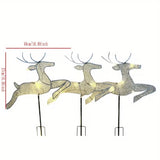 NNETM 3-in-1 Christmas Reindeer Outdoor Decoration