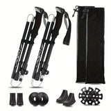 NNETM Trekking Poles Aluminum Alloy Quick Lock Hiking Sticks (2pcs)