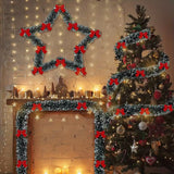 NNETM Artificial Christmas Tinsel Garland with Bows
