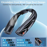 NNETM Neck Fan Portable USB 6000mAh 6-Speed Cooling