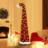 NNETM Santa Hat Pop-Up Christmas Tree