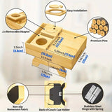 NNETM 7-in-1 Sofa Cup Holder with Armrest Tray