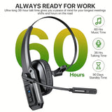 NNETM Wireless V5.3 Headset with Mic 60Hrs Playtime