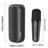 NNETM Wireless Speaker with Dual Pairing & 2 Microphones