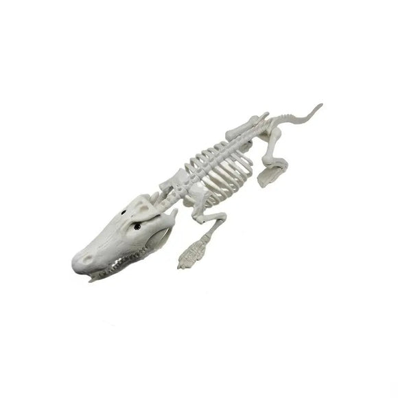 NNETM Crocodile Skeleton Halloween Garden Statue