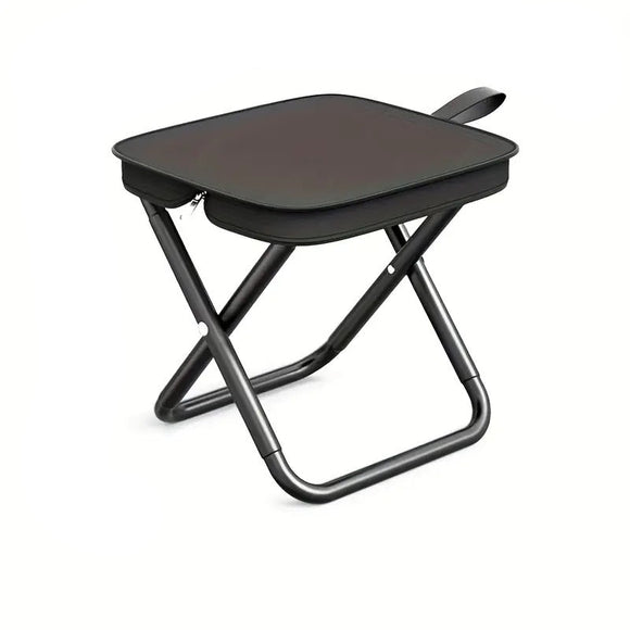 NNETM Folding Stool Iron Frame Outdoor Camping Chair