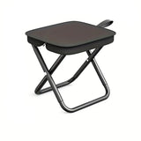 NNETM Folding Stool Iron Frame Outdoor Camping Chair