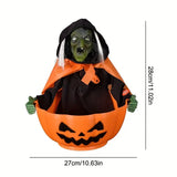 NNETM Halloween Skeleton Haunted House Decoration with Voice Control