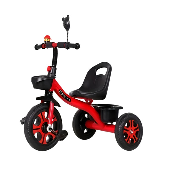 NNETM Youngsters Tricycle Push Handle Stainless Steel Frame