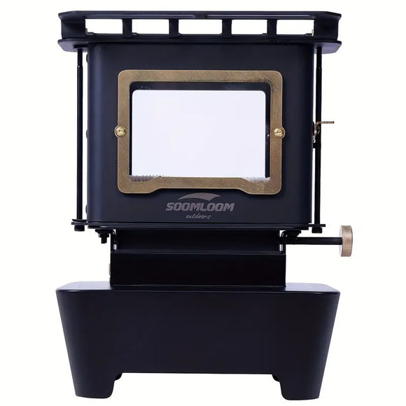 NNETM Retro Stainless Steel Camping Stove with Window