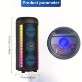 NNETM Portable Wireless Speaker with RGB Lighting & Microphone