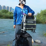 NNETM Fishing Chair Adjustable Legs Backrest Foldable Design