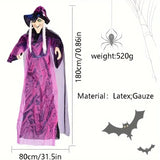 NNETM Spooky Halloween Witch Decor Voice Activated