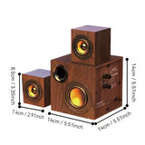 NNETM 3-in-1 Wooden Computer Speaker System High Sound