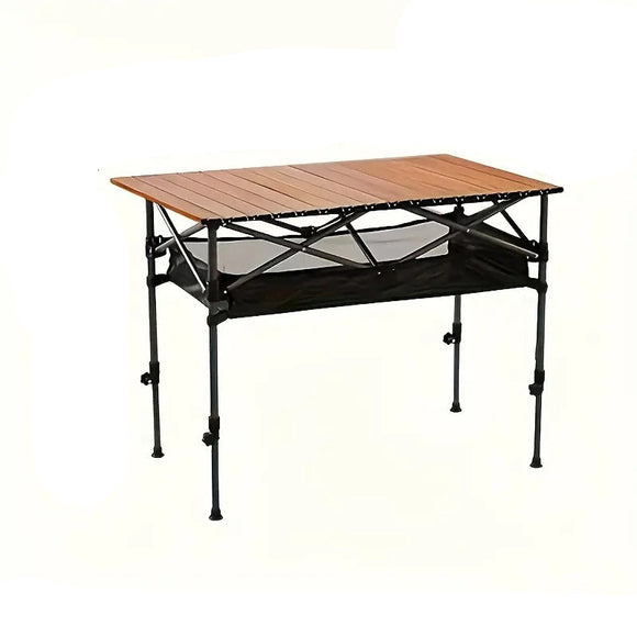 NNETM Adjustable Height Folding Camping Table