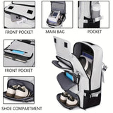 NNETM Travel Backpack with Laptop & Shoe Compartment