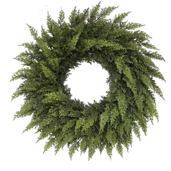 NNETM Artificial Pine Cypress Wreath Holiday Decor