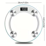 NNETM Smart Transparent Digital Bathroom Scale LCD Display