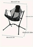 NNETM Folding Outdoor Chair with Footrest