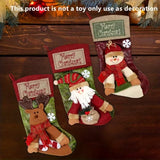 NNETM Christmas Stockings Polyester Hanging Decorations (3 pcs)