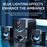 NNETM 2.1 Stereo Desktop Speaker with LED Lighting