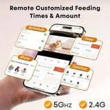 NNETM Automatic Pet Feeder with Camera and WiFi Control