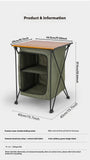 NNETM Storage Cabinet Table Camping