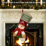 NNETM Christmas Stockings Polyester Hanging Decorations (3 pcs)