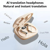 NNETM AI Translation Wireless Earbuds Noise Cancelling Touch Control