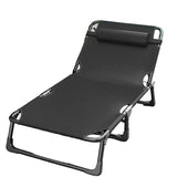 NNETM Sun Lounge Bed with Adjustable Recline