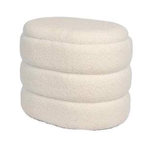 NNETM Storage Stool Mushroom Shape with Plush Seat