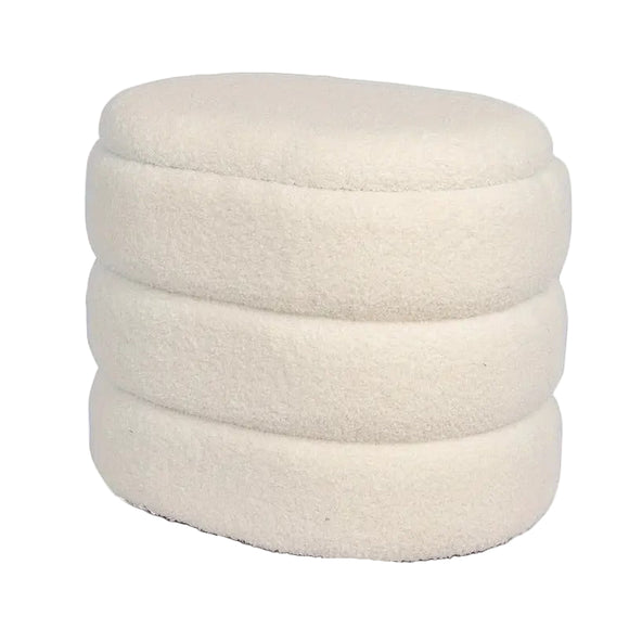 NNETM Storage Stool Mushroom Shape with Plush Seat