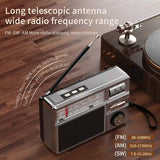 NNETM Portable Multifunctional Radio FM/AM/BT/Solar