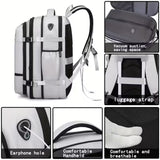 NNETM Laptop Travel Backpack with Trolley Sleeve