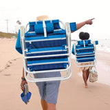 NNETM Foldable Beach Lounge Chairs with Backrest (2pcs)