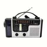 NNETM Solar Hand Crank Emergency Radio Charger